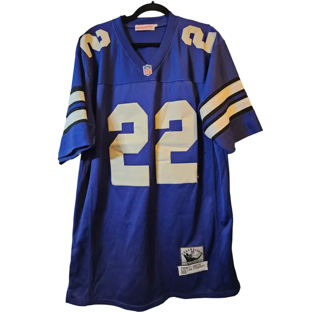 Mitchell & Ness Emmitt Smith Cowboys Throwback 1995 Jersey Size 48 Stitched L - Picture 1 of 9